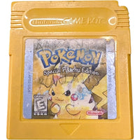 Imperfect Label view of Pokemon Yellow - GameBoy
