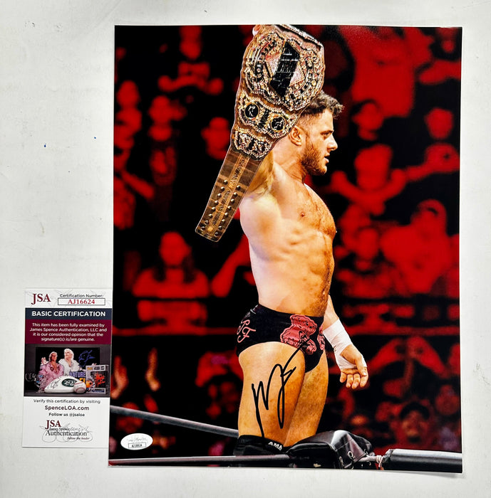 Maxwell Jacob Friedman “MJF” Signed AEW Wrestling Champion 11X14 Photo JSA COA - for just $80! 