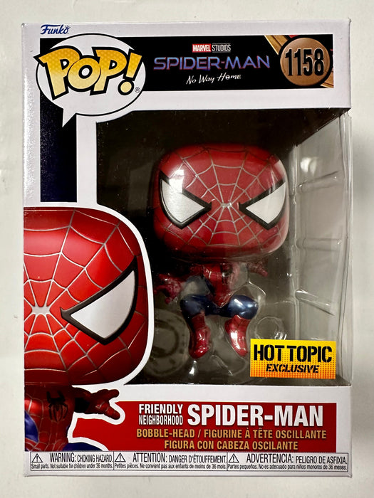 Funko Pop! Marvel Metallic Friendly Neighborhood Spider-Man #1158 No Way Home 2022 Exclusive - for just $20! 