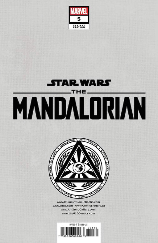 Star Wars: The Mandalorian #5 Unknown Comics Patch Zircher Exclusive Virgin Var (11/02/2022) - for just $20! 