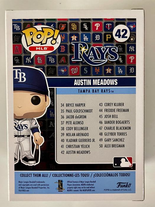 Funko Pop! MLB Austin Meadows With Bat #42 Tampa Bay Devil Rays Baseball - for just $12! 