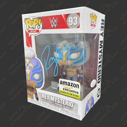 Rey Mysterio signed WWE Funko POP Figure #93 (Amazon Glow in the Dark w/ JSA) - Premium  - Just $125! Shop now at Retro Gaming of Denver