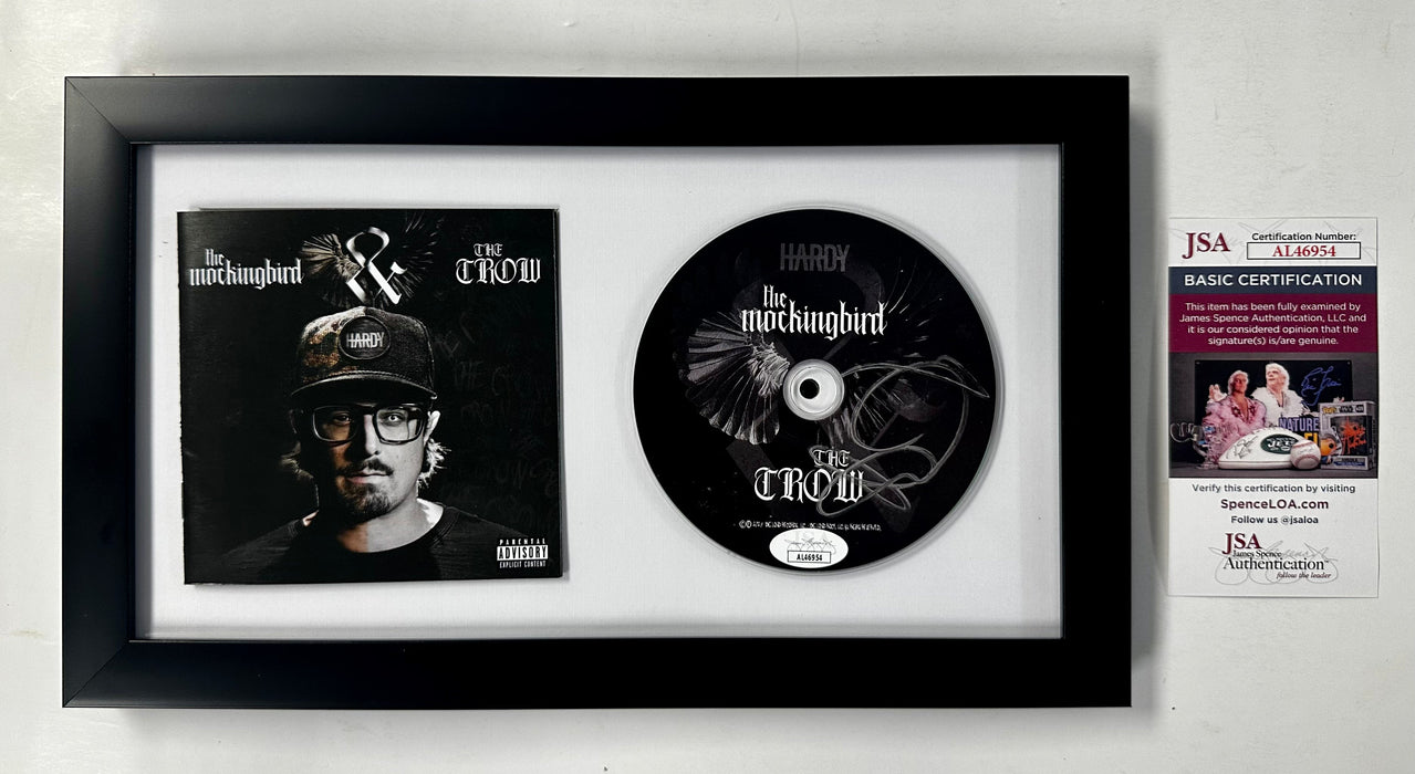Framed Country HARDY Signed Mockingbird & The Crow CD With Booklet With JSA COA - for just $400! 