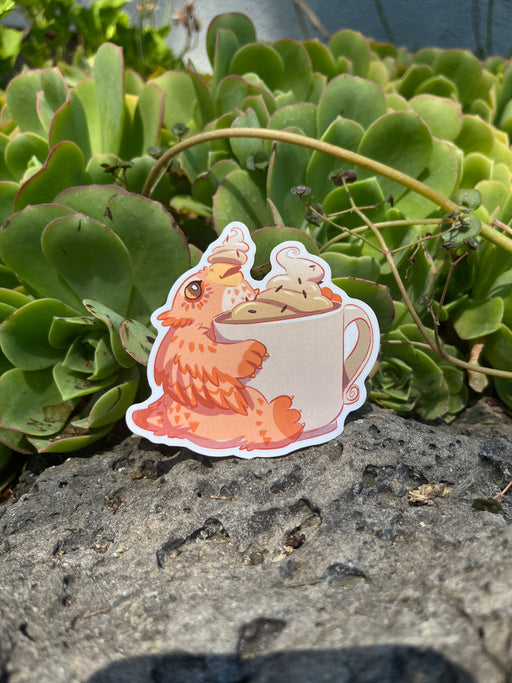 Metal Weave Games: Owlbear Cappuccino Sticker - for just $3! 