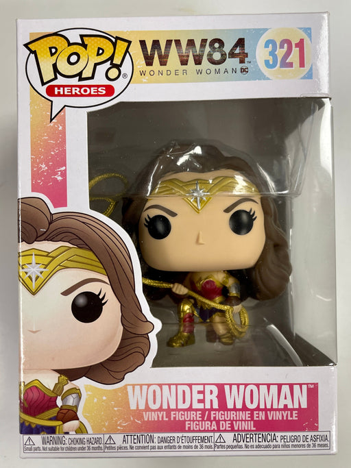 Funko Pop! DC Heroes Metallic Wonder Woman Throwing Lasso #321 WW84 2020 - for just $12! 
