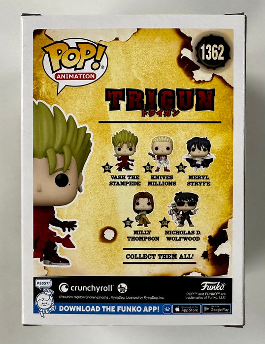 Funko Pop! Animation Vash The Stampede #1362 Trigun 2023 - for just $13! 
