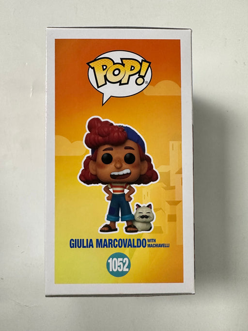 Funko Pop! Disney Giulia Marcovaldo  W/ Machiavelli #1052 Pixar Luca 2021 Italy - for just $15! 