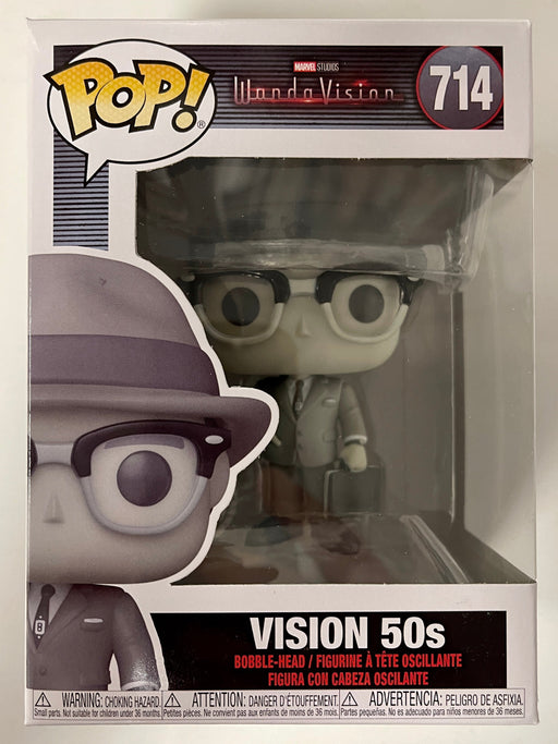 Funko Pop! Marvel 50’s Black & White (B&W) Vision #714 WandaVision 2021 Disney + - for just $8! 