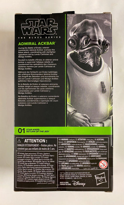 Star Wars Black Series 01 Admiral Ackbar Return of the Jedi 6" Action Figure - for just $25! 