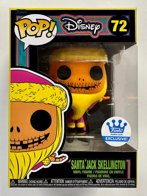 Funko Pop! Disney Black Light Santa Jack Skellington #72 NBC 2022 Exclusive - for just $20! 