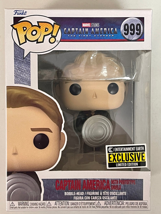 Funko Pop! Marvel Captain America With Prototype Shield #999 The First Avenger EE Exclusive 2022 - for just $13! 