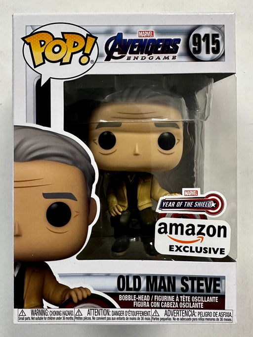 Funko Pop! Marvel Old Man Steve On Bench #915 Avengers Endgame 2021 Exclusive - for just $20! 