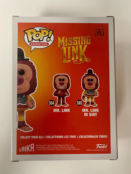 Funko Pop! Animation Mr. Link in Suit #585 Missing Link 2019 Vaulted - for just $10! 