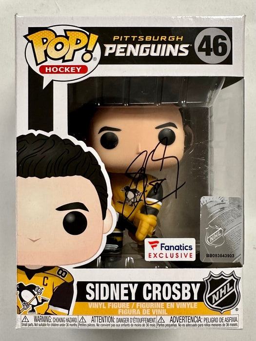 Sidney Crosby Signed NHL Pittsburgh Penguins Funko Pop! #46 Vaulted Fanatics Exclusive With JSA LOA - for just $400! 