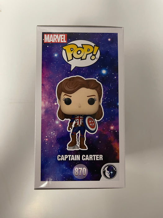 Funko Pop! Marvel Captain (Britain) Carter #870 What If? Disney+ - for just $10! 