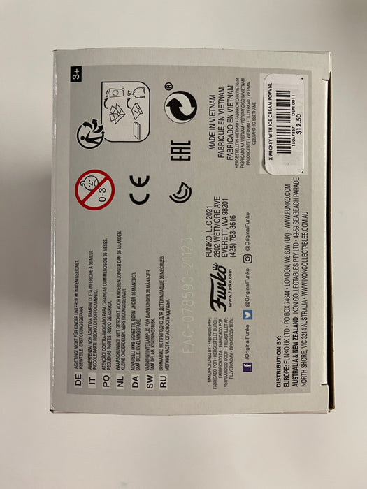 Funko Pop! Disney Mickey Mouse With Ice Cream #1075 Hot Topic National Ice Cream Day Exclusive - for just $20! 