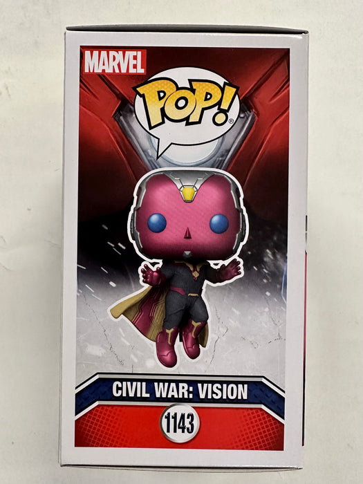 Funko Pop! Marvel Civil War: Vision #1143 Captain America Build A Scene 2023 Exclusive - for just $15! 