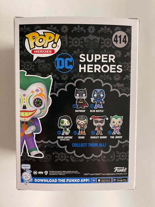 Funko Pop! DC Heroes Dia De Los Muertos Joker #414 Day Of The Dead - for just $13! 