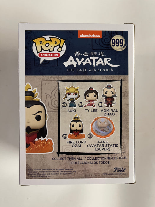 Funko Pop! Animation Fire Lord Ozai #999 Avatar Last Airbender Nickelodeon 2021 - for just $13! 