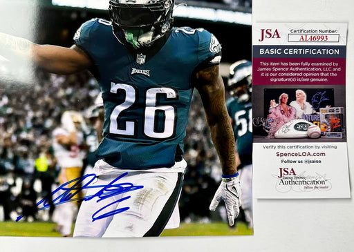 Miles Sanders Signed Philadelphia Eagles RB 8x10 NFL Photo With JSA COA - for just $60! 