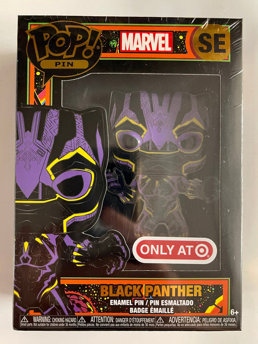 Funko Pop! Pin Marvel Black Light Black Panther Target Exclusive GITD - for just $20! 