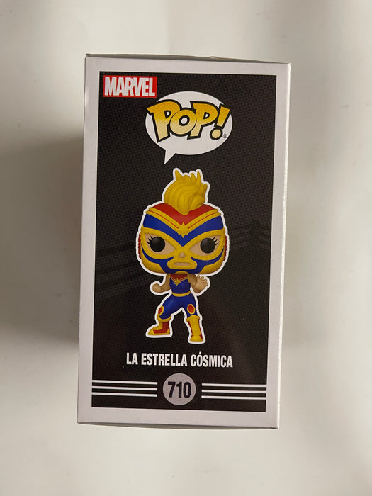 Funko Pop! Marvel La Estrella Cosmica #710 Lucha Libre Edition 2021 Captain - for just $8! 
