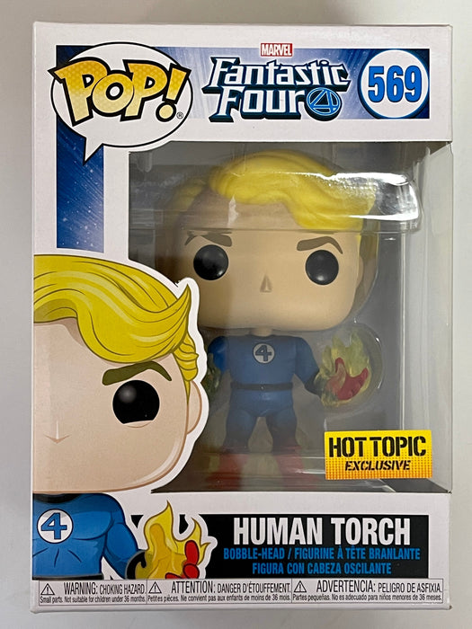 Funko Pop! Marvel Human Torch #569 Fantastic Four Johnny Storm 2019 Vaulted HT Exclusive - for just $15! 