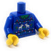 Custom Ugly Blue Christmas Reindeer Sweater Printed Torso made using LEGO parts - Just $4.99! Shop now at Retro Gaming of Denver