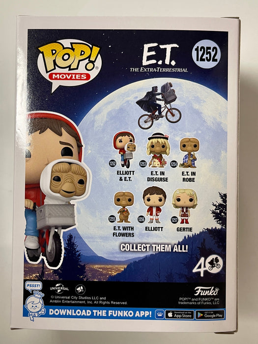 Funko Pop! Movies Elliott And E.T On Bike #1252 E.T. The Extra Terrestrial 2022 - for just $13! 