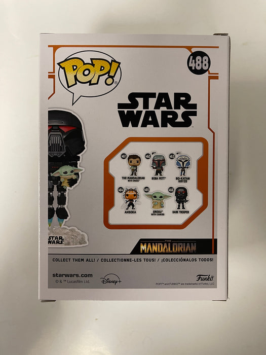 Funko Pop! Flying Dark Trooper With Grogu #488 Star Wars Glow EE 2022 Exclusive - for just $13! 