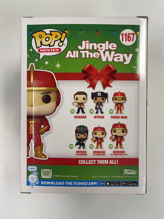 Funko Pop! Movies Howard As Turbo Man #1167 Jingle All The Way 2021 Arnold Schwarzenegger - for just $13! 
