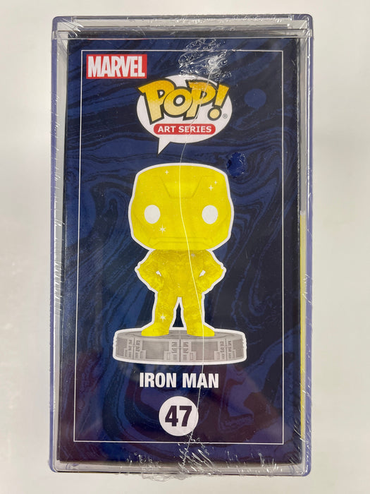 Funko Pop! Marvel Studios Iron Man (Yellow) #47 Infinity Saga Art Series In Hard Stack - for just $15! 