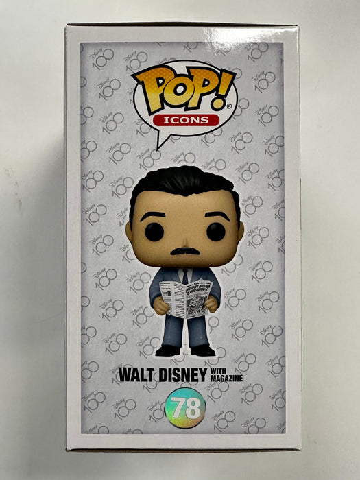 Funko Pop! Icons Walt Disney With Mickey Mouse Magazine #78 Disney 100 2023 - for just $15! 