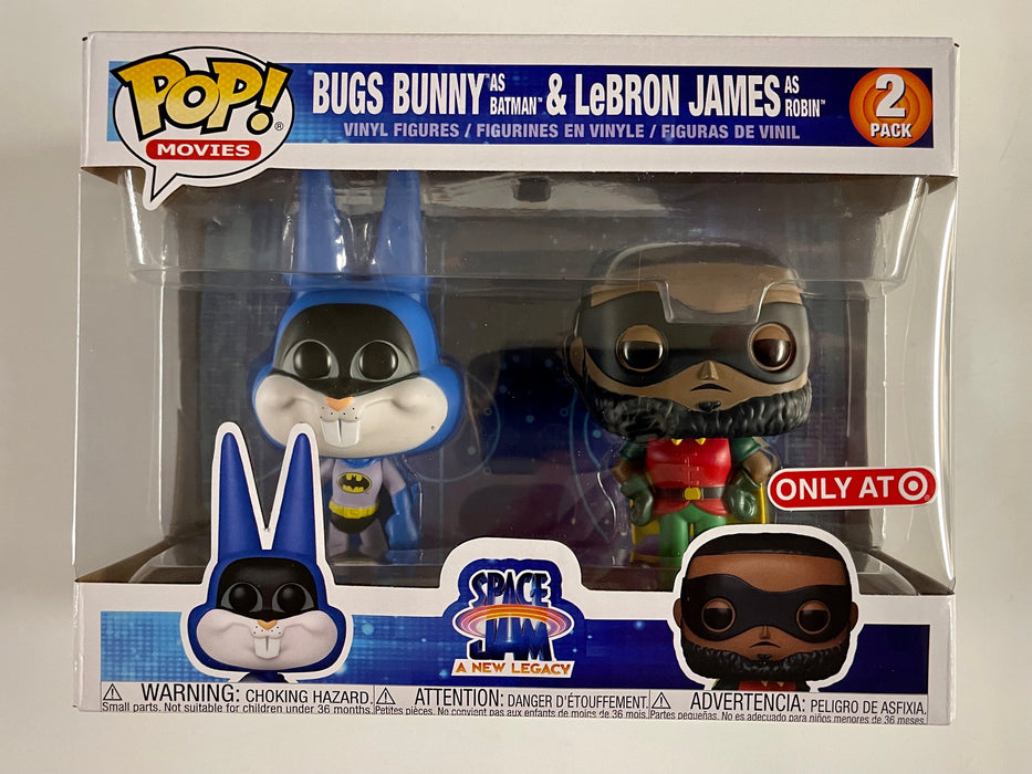 Funko Pop! Movies Bugs Bunny Batman & Lebron James Robin 2-Pack Space Jam 2: A New Legacy Target Exclusive - for just $15! 