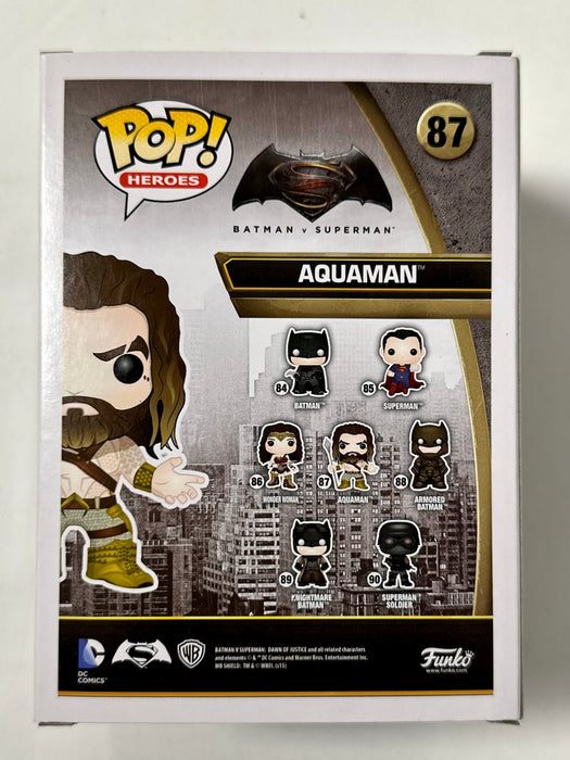 Funko Pop! DC Heroes Aquaman #87 Batman V Superman 2015 Vaulted Jason Momoa - for just $13! 