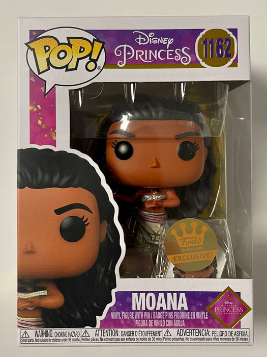 Funko Pop! Disney Moana With Pin #1162 Metallic FS Exclusive Ultimate Princess - for just $30! 