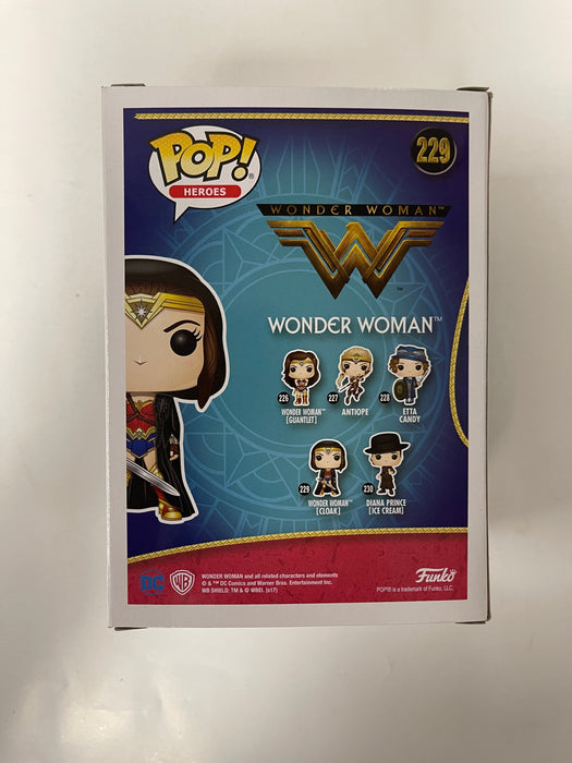 Funko Pop! Movies Wonder Woman With Cloak #229 DC Heroes 2017 - for just $15! 