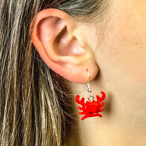 Crab Earrings made from LEGO Bricks (LEGO) - Premium  - Just $5.99! Shop now at Retro Gaming of Denver