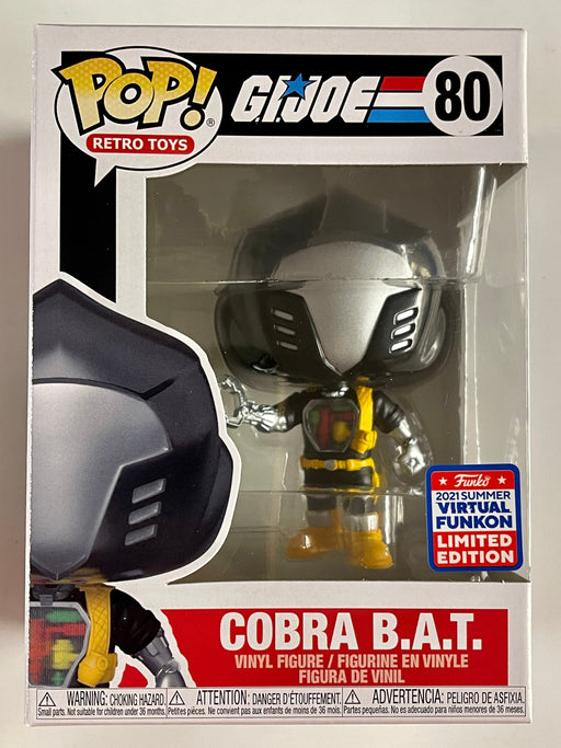 Funko Pop! GI JOE Cobra BAT B.A.T #80 SDCC Funkon  2021 Summer Con Exclusive - for just $25! 
