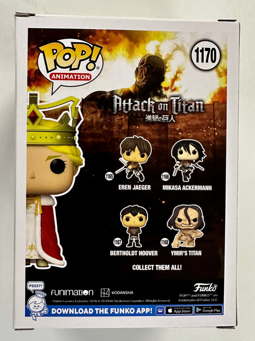Funko Pop! Animation Queen Historia #1170 Attack On Titan SDCC 2022 Summer Con Exclusive - for just $25! 