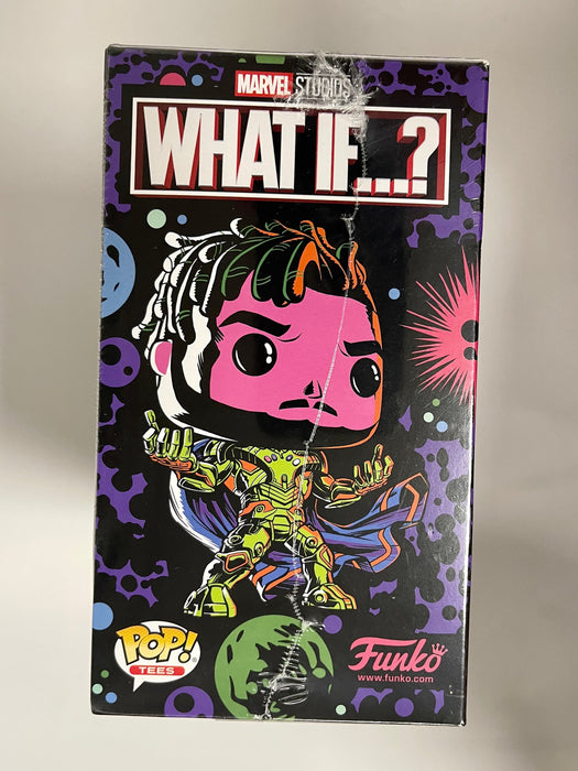 Funko Pop! & 2XL Tee Marvel Black Light Killmonger #989 What If? 2022 Exclusive - for just $15! 