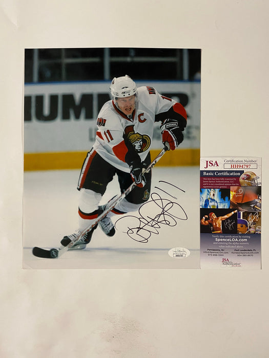 Daniel Alfredsson Signed Ottawa Senators 8x10 Glossy Photo With JSA COA - for just $55! 