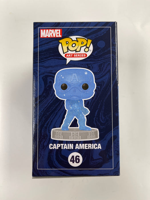 Funko Pop! Marvel Studios Captain America (Blue) #46 Infinity Saga Art Series - for just $11! 