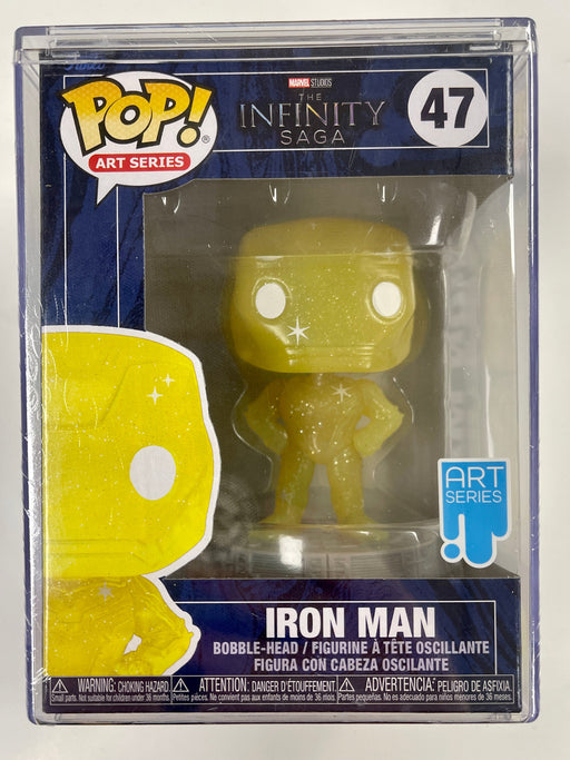 Funko Pop! Marvel Studios Iron Man (Yellow) #47 Infinity Saga Art Series In Hard Stack - for just $15! 