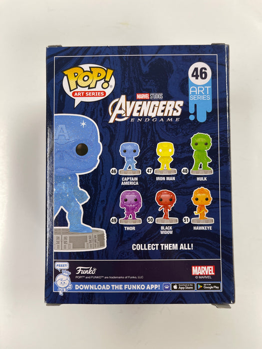 Funko Pop! Marvel Studios Captain America (Blue) #46 Infinity Saga Art Series - for just $11! 