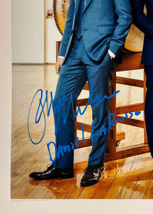 William Zabka & Ralph Macchio Signed Cobra Kai 11X14 With JSA COA Miyagi-Do - for just $175! 