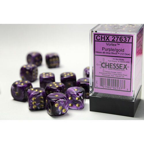 Chessex: D6 Vortex Dice set - 16MM - for just $11.98! 