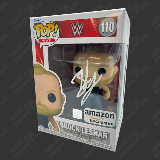 Brock Lesnar signed WWE Funko POP Figure #110 (Amazon Exclusive w/ JSA) - Premium  - Just $350! Shop now at Retro Gaming of Denver