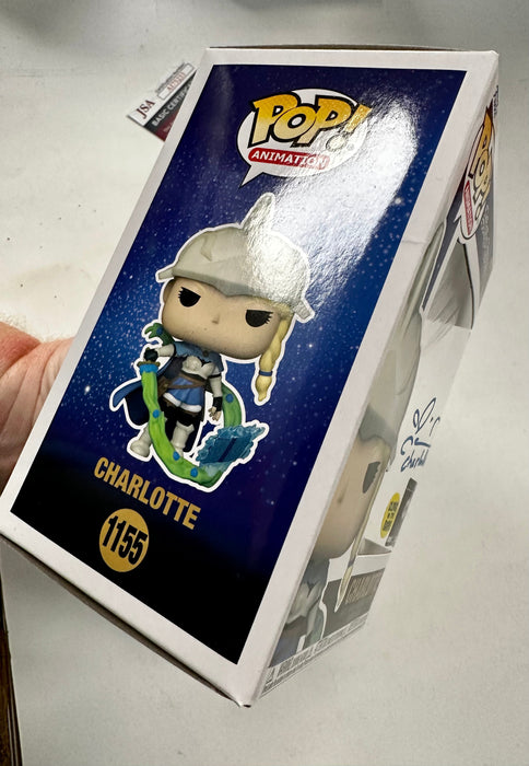 Colleen Clinkenbeard Signed Black Clover Charlotte Funko Pop! #1155 Glow Exclusive With JSA COA - for just $90! 