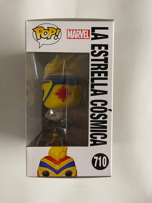 Funko Pop! Marvel La Estrella Cosmica #710 Lucha Libre Edition 2021 Captain - for just $8! 